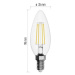 LED žiarovka Emos ZF3241, E14, 6W, neutrálna biela