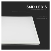 Panel LED 2V1 600x600 36W, 4000K, 3960lm, so zdrojom, VT-6139 (V-TAC)