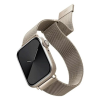 Remienok UNIQ strap Dante Apple Watch Series 4/5/6/7/SE 42/44/45mm. Stainless Steel starlight (U