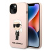 Kryt Karl Lagerfeld iPhone 14 Plus 6,7" hardcase pink Silicone Ikonik Magsafe (KLHMP14MSNIKBCP)