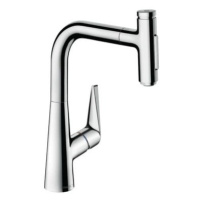 Drezová batéria Hansgrohe Talis s vyťahovacou spŕškou, 2 prúdy chróm 72824000