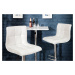 LuxD Dizajnová barová stolička Modern White