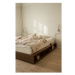 Hnedá dvojlôžková posteľ z borovicového dreva s roštom 160x200 cm Ziggy – Karup Design