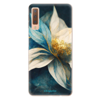 Odolné silikónové puzdro iSaprio - Blue Petals - Samsung Galaxy A7 (2018)