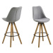 Dkton Dizajnová barová stolička Nascha, svetlo šedá