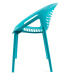 Tyrkysovomodrá plastová záhradná stolička Joanna – Bonami Selection