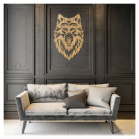 Drevený obraz - Dravý vlk, Dub zlatý