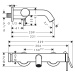 Hansgrohe Tecturis S, páková vaňová batéria nástenná, čierna matná, HAN-73422670