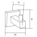 Mexen príslušenstvo,  držiak na uteráky, 1-háčik, chróm, 7020635-00