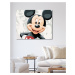 Diamantové maľovanie - PLAGÁT MICKEY MOUSE Rámovanie: vypnuté plátno na rám, Rozmer: 40x50 cm