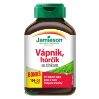 Jamieson Vápnik, horčík so zinkom pre zdravé kosti 120 tabliet