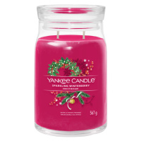 YANKEE CANDLE Signature Vonná sviečka veľká 2 knôty Sparkling Winterberry 567 g