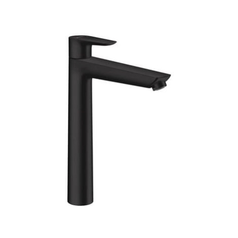 Vysoká umývadlová batéria Hansgrohe Talis E s výpusťou matná čierna 71716670