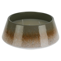 Vonná sviečka Svieža bavlna, keramika hnedá, 15 x 7,5 cm