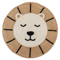 AKCE: 100x100 (průměr) kruh cm Dětský koberec Jute Kids Lion Natural - 100x100 (průměr) kruh cm 