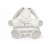 Kaloo plyšový zajačik Bebe Pastel Chubby 30 cm 960081 šedo-krémový