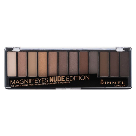 RIMMEL London Magnif Eyes Contouring Palette 001 Nude Edition očné tiene 14,16 g