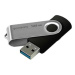 Goodram USB flash disk, USB 3.0, 128GB, UTS3, čierny, UTS3-1280K0R11, USB A, s otočnou krytkou