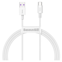 Dátový kábel Baseus Superior USB - USB-C 1,0 m 66W biely