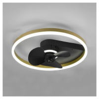 Stropný ventilátor Borgholm diódy LED, CCT, čierna