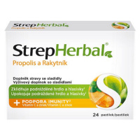 STREPHERBAL Propolis a rakytník 24 pastiliek