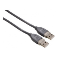 Hama 39664 USB Connecting Cable, A-plug - A-plug, 1.8 m, grey