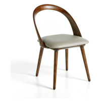 Estila Moderná jedálenská stolička Forma Moderna z eko-kože hnedá 82cm