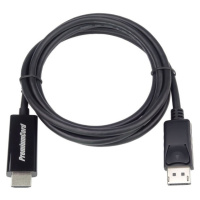 PremiumCord DisplayPort 1.2 kábel na HDMI2.0 2 m