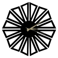 Dekoratívne nástenné hodiny Hedef 50 cm čierne