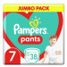 PAMPERS Pants 7 (17 kg+) Jumbo pack, 38 ks