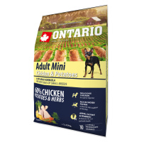 ONTARIO Dog Adult Mini chicken & potatoes granule pre psov 1 ks, Hmotnosť balenia (g): 6,5 kg