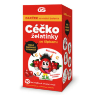 GS Céčko želatínky vitamín C so šípkami + darček tetovačky 90 ks