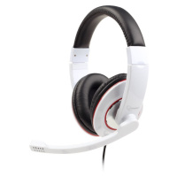 Sluchátka s mik Gembird MHS-001 Gaming glossy white