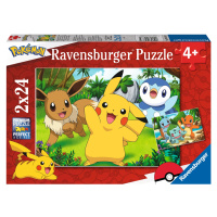 Ravensburger Detské puzzle (Pokémon, 2 x 24 dielikov)