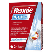 RENNIE Ice bez cukru 24 žuvacích tabliet