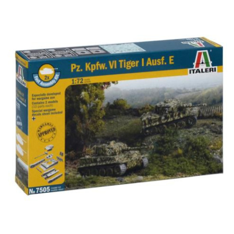 Fast Assembly tanky 7505 - Pz.Kpfw.VI TIGER I Ausf.E (1:72)