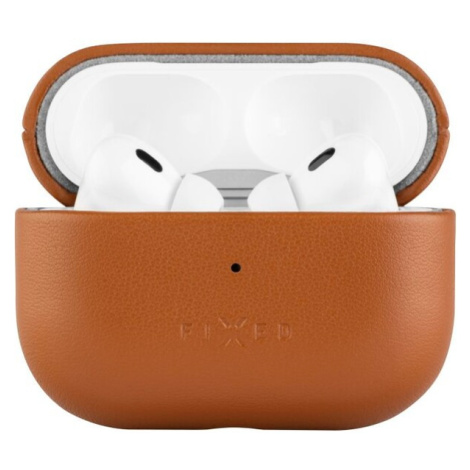 FIXED PodsLeather kožené puzdro s MagSafe pre Apple AirPods Pro 2 hnedé
