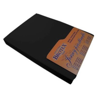 Brotex Jersey prestieradlo čierne, 140 × 200 cm