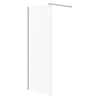 Cersanit Mille, sprchová zástena typu Walk-In 80x200 cm, 8mm číre sklo, chrómový profil, S161-00