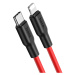 Nabíjací a dátový kábel USB Type-C, Lightning, 100 cm, 3000 mA, rýchle nabíjanie, PD, Hoco X21 P