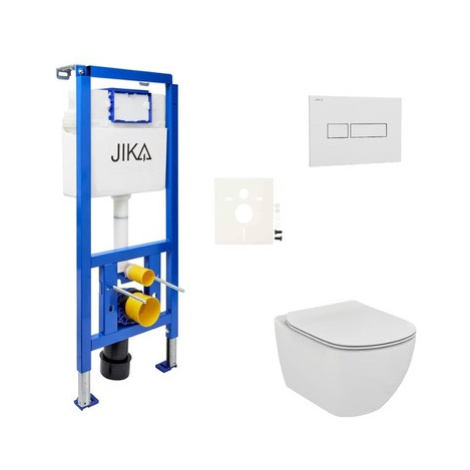 Cenovo zvýhodnený závesný WC set Jika do ľahkých stien / predstenová montáž + WC Ideal Standard 