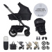 EASYWALKER Set XXL kočík kombinovaný Harvey5 Air Midnight Black s príslušenstvom