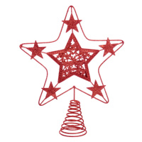 Hviezda na vianočný strom v červenej farbe Casa Selección Terminal, ø 18 cm