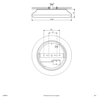 EVN Catino LED stropné svietidlo, CCT, 30 cm