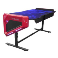 E-blue Herní stůl EGT003BK, 165x88cm, 70-89,2cm, RGB podsvícení, výškově nastavitelný, s podložk