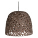 Závesná lampa Leitmotiv Nest cone large dark brown, 40cm