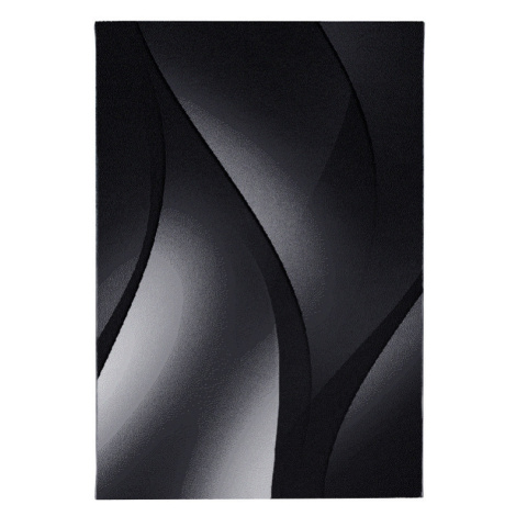 Kusový koberec Plus 8010 black - 160x230 cm Ayyildiz koberce