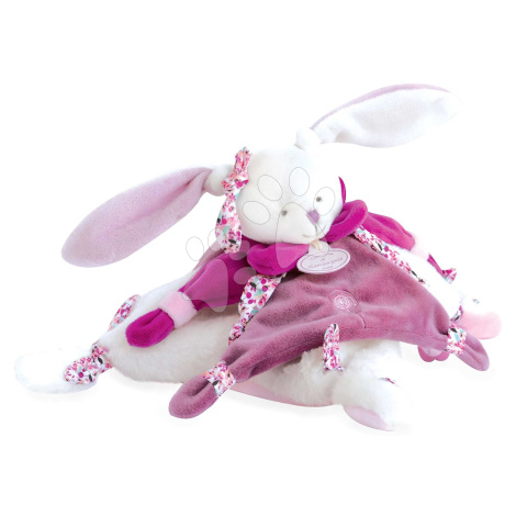 Plyšový zajačik na maznanie Lapin Cerise Doudou et Compagnie v darčekovom balení ružový 27 cm od