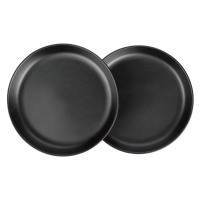 ERNESTO® Plytké/hlboké taniere, 2 kusy (čierna, hlboké taniere)