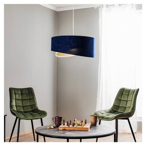 Závesná lampa Vivien trojfarebná modrá/béžová/zlatá Maco Design